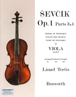 Ševcík Op. 1 Parts 3 & 4: School of Technique for Viola (Alto)