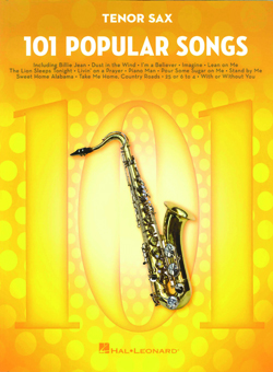 101 Popular Songs Tenor Sax