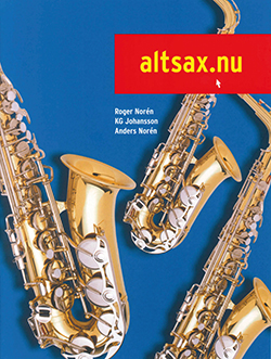 Omslag till saxofonskolan Altsax.nu