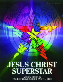Omslag till nothäftet Jesus Christ Superstar med noter till låtarna i musikalen