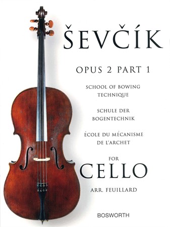 Omslag till Ševcík Opus 2 Part 1: School of Bowing Technique for Cello