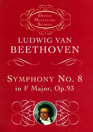 Omslag till Beethoven No. 8 in F major Op. 93 (Fickpartitur)