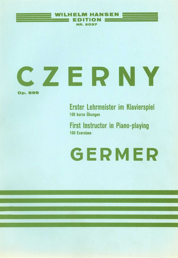 Czerny op.599: First Instructor in Piano-playing