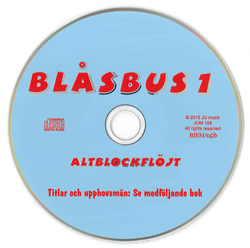 Blåsbus 1 Altblockflöjt CD