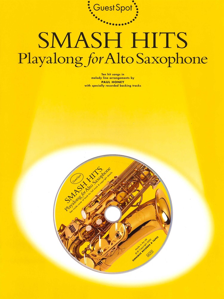 Smash Hits Playalong for Alto Saxophone