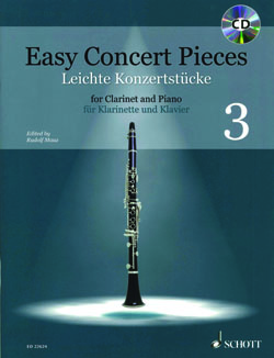 Easy Concert Pieces 3 For Clarinet And Piano
