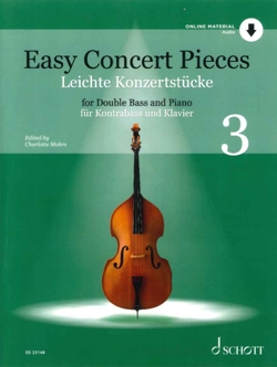 Easy Concert Pieces 3 For Double Bass And Piano