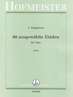 60 Ausgewählte Etüden Für Tuba  Heft 2