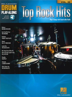 Top Rock Hits Drum Play-Along Vol. 49