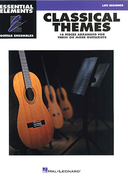 Classical Themes Guitar Ensemble Late Beginner