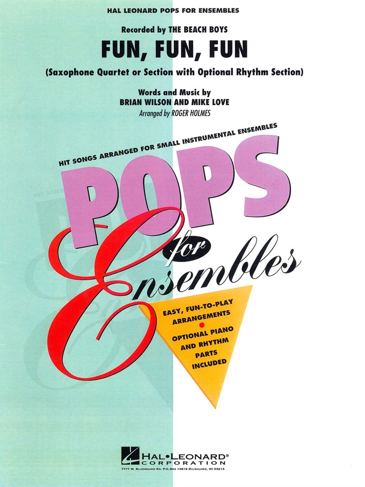 Fun, Fun, Fun Pops for Ensemble Saxophone