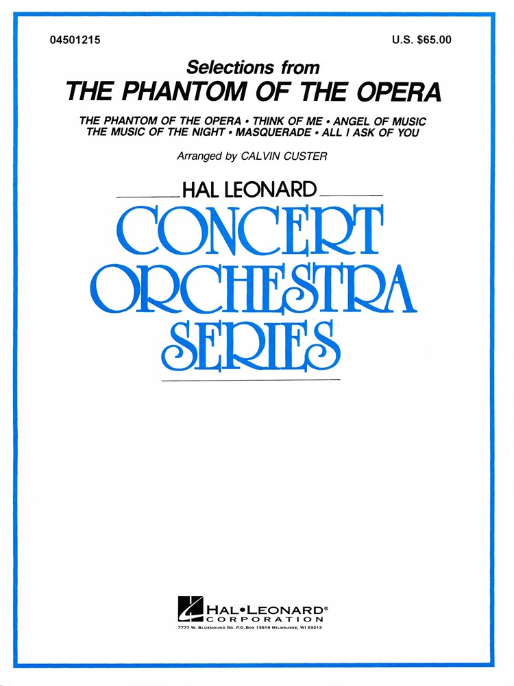 Selections from the Phantom of the Opera (Full Orchestra)