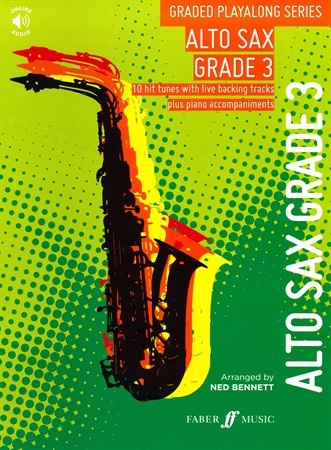 Omslag till notsamlingen Graded Playalong Series: Alto Sax Grade 3 med noter för altsaxofon