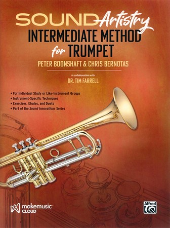 Omslag till övningsboken Sound Artistry Intermediate Method for Trumpet