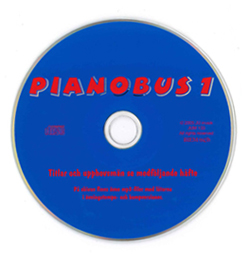 CD-skiva till pianoskolan Pianobus 1 för den som vill lära sig spela piano eller keyboard.
