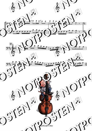 Notbild från Kattapols ... og 7 andre enkle slåtter! med noter till cello i spelmansarrangemang