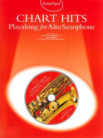 Omslag till notboken Chart Hits: Playalong for Alto Saxophone med medelsvåra noter för altsaxofon