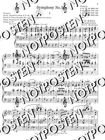 Notbild från Widor Symphony No. 5 for the Organ