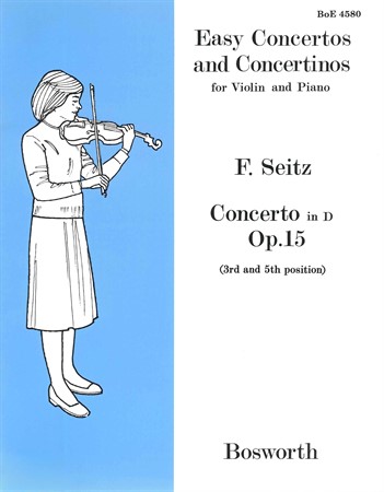 Omslag till noten F. Seitz Concerto in D Op.15 for Violin and Piano