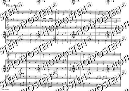 Notbild från Blandat för blåsare 1: Trestämmiga visor i lättspelade arrangemang med pianokomp