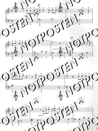 Noter från Studio Ghibli Songs in C Major - enkla arrangemang för nybörjaren på piano.