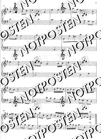 Notbild från Next First Classical Pieces med noter i enklare arrangemang för piano