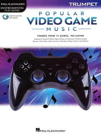 Omslag till notsamlingen Popular Video Game Music: Themes from 14 Games (Trumpet)