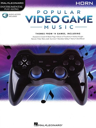 Omslag till notsamlingen Popular Video Game Music: Themes from 14 Games (Horn)