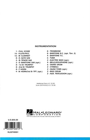 Baksida på omslaget till Let It Be (Includes Hey Jude): Marching Band.