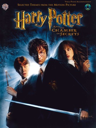 Omslag till Harry Potter and the Chamber of Secrets med utvalda låtar från filmen för altfiol
