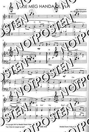 Notbild från orgelstämma i Pax Vobis Trumpet & Orgel